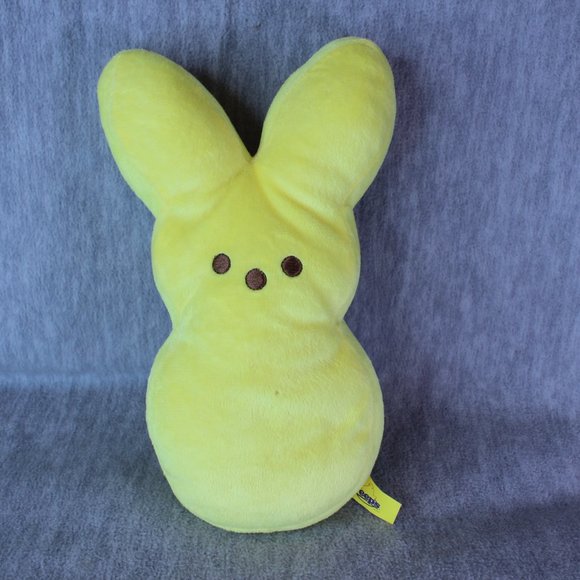 PEEPS Bunny Rabbit Yellow 9" Large Plush‎ Easter Candy Stuffed Toy FLAW - Picture 5 of 5